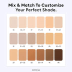 Missha M Perfect Cover Serum BB Cream 50ml in a tube, providing base makeup with a smooth, natural finish.