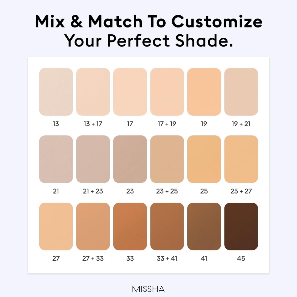 Missha M Perfect Cover Serum BB Cream 50ml in a tube, providing base makeup with a smooth, natural finish.