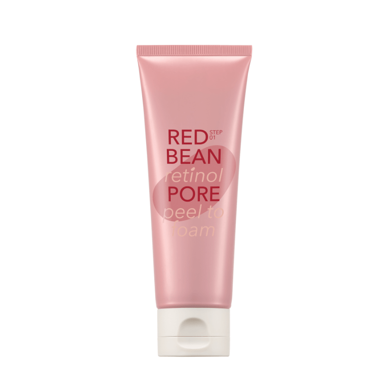 MISSHA Red Bean Retinol Pore Peel to Foam cleanser by Lakinza, a Korean skincare product with red bean and retinol, 120ml.