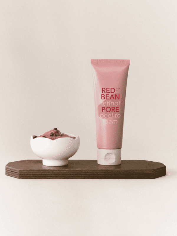MISSHA Red Bean Retinol Pore Peel to Foam cleanser by Lakinza, a Korean skincare product with red bean and retinol for pore cleansing.