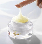 Missha Snail Cream 50ml moisturizer by Lakinza K-beauty, featuring a white jar with a black lid and product label on a white background.
