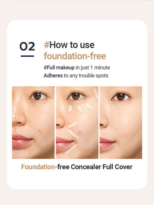 Missha Stay Tip Concealer High Cover in 3.8ml, a base makeup product with a sleek applicator, designed for full coverage.