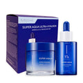 MISSHA Super Aqua Ultra Hyalron ampoule and cream duo set by Lakinza K-beauty, featuring hydrating skincare products in a gift set.