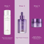 MISSHA Time Revolution Night Ampoule Cream 5X in a 50ml jar, featuring a smooth, creamy texture for skincare.