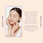 Missha Time Revolution Night Ampoule Cream 5X 50ml jar with cream, featuring a sleek packaging design from Lakinza K-beauty.