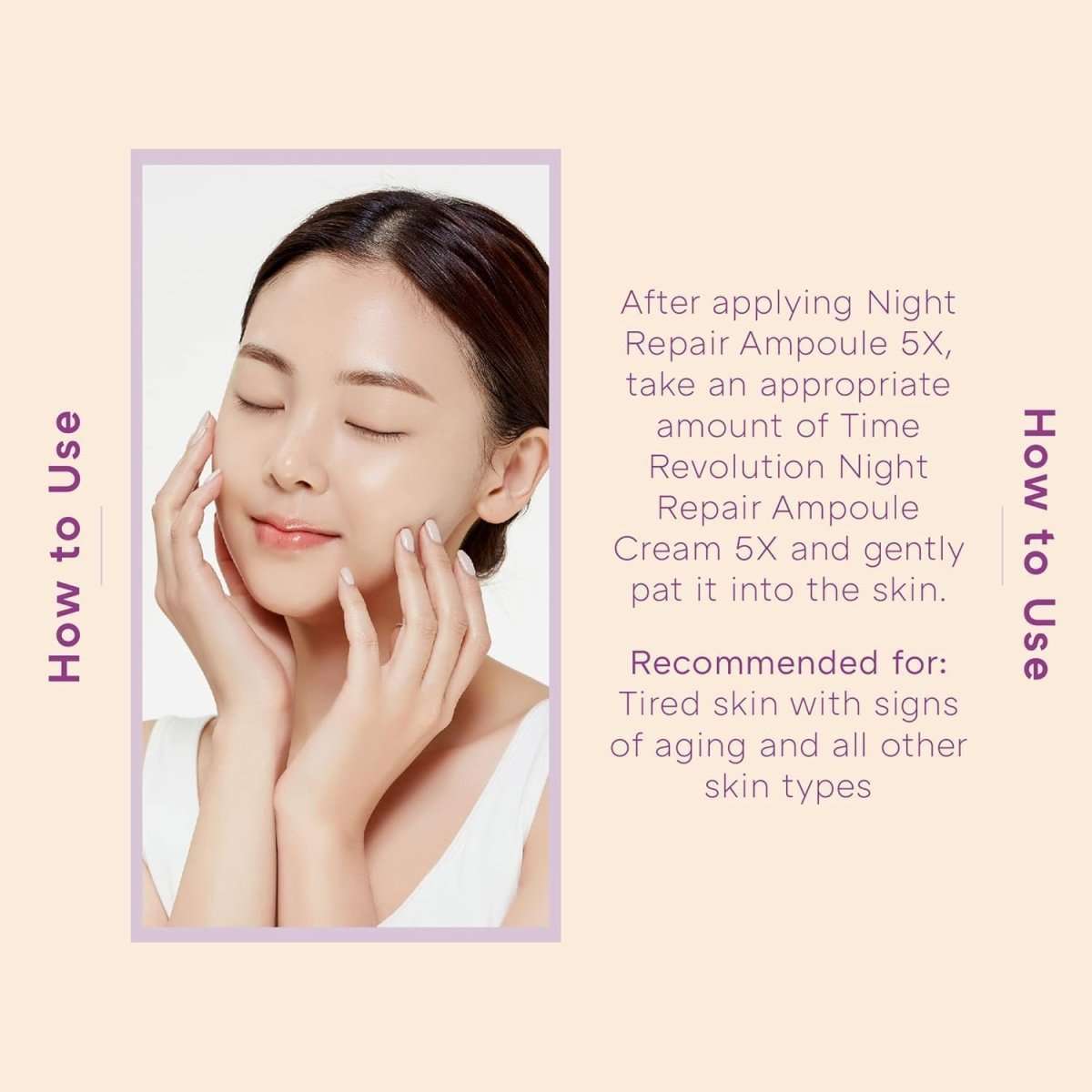 Missha Time Revolution Night Ampoule Cream 5X 50ml jar with cream, featuring a sleek packaging design from Lakinza K-beauty.