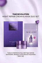 Lakinza K-beauty gift set featuring Missha Time Revolution Night Cream and Mask, skincare products in elegant packaging