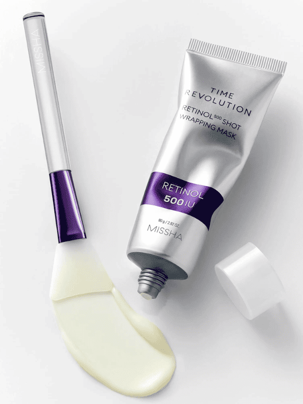 MISSHA Time Revolution Silicon Pack Brush by Lakinza, a K-beauty accessory, shown in a sleek can with soft silicone bristles.