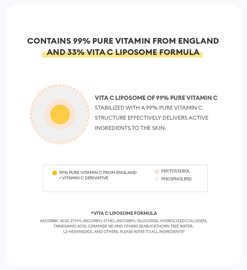 MISSHA Vita C Plus Ampoule Mask 25g, a Korean skincare mask with brightening vitamin C, shown in the product packaging.