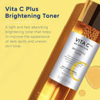 MISSHA Vita C Plus Brightening Toner 200ml bottle on a white background, part of Lakinza K-beauty skincare collection.