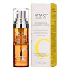 Missha Vita C Plus Spot Correcting Concentrate Ampoule 15g from Lakinza K-beauty, featuring a clear bottle with orange liquid.