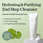 Mixsoon Centella Cleansing Foam in 150ml bottle, gentle K-beauty facial cleanser by Lakinza with natural centella extract.