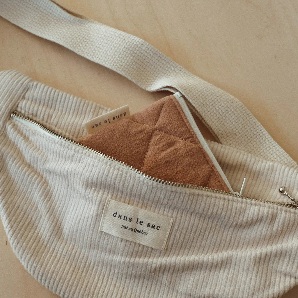 Small quilted cotton coin purse from Dans Le Sac, reusable and compact for everyday essentials.