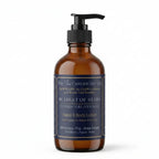 Luxury hand and body lotion from The InnerCandescent Co, featuring white tea, fig, and rose scent, with elegant packaging details.