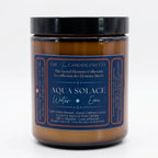 Aqua Solace water element candle by The InnerCandescent Co featuring fresh aquatic, coconut, and apricot wax in a minimalist design.
