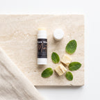 Pure Wash mint lip balm with smooth, moisturizing texture shown in a close-up image.