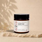 Natural night face cream by La Sultana Savonnerie with bakuchiol and cranberry for skincare, in a white jar with a green label.