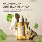 Lakinza K-beauty SKIN1004 Madagascar Centella Ampoule 55ml in a clear glass dropper bottle, with white and green label.