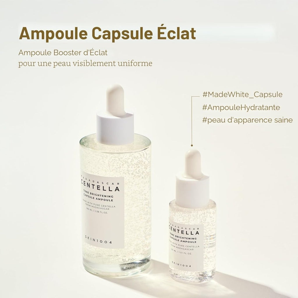 Lakinza K-beauty SKIN1004 Madagascar Centella Ampoule Trial Kit with small ampoule bottles and skincare packaging.