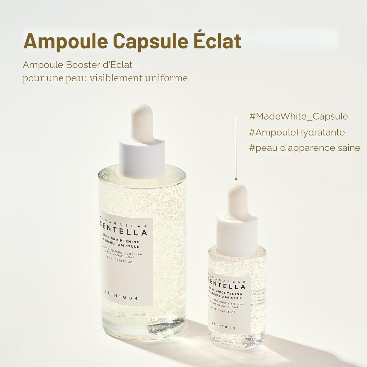 Lakinza K-beauty SKIN1004 Madagascar Centella Ampoule Trial Kit with small ampoule bottles and skincare packaging.