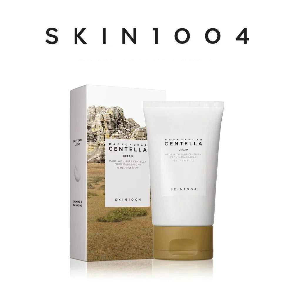 Miniature SKIN1004 Madagascar Centella Cream by Lakinza K-beauty, 30ml jar with green and white packaging.
