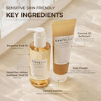 Lakinza K-beauty SKIN1004 Madagascar Centella Double Cleansing Duo with cleanser bottles, designed for gentle, effective skin cleansing.