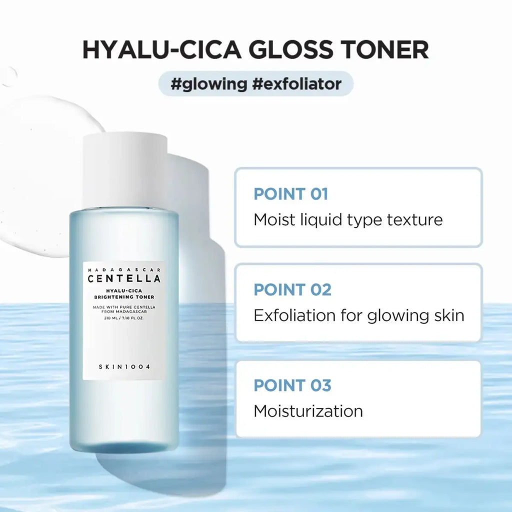 Lakinza SKIN1004 Madagascar Centella Hyalu-Cica Brightening Toner Mini 30ml, soothing Korean skincare serum in a small bottle