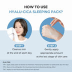 Lakinza K-beauty SKIN1004 Madagascar Centella Hyalu-Cica Sleeping Pack moisturizer jar with label and product details.