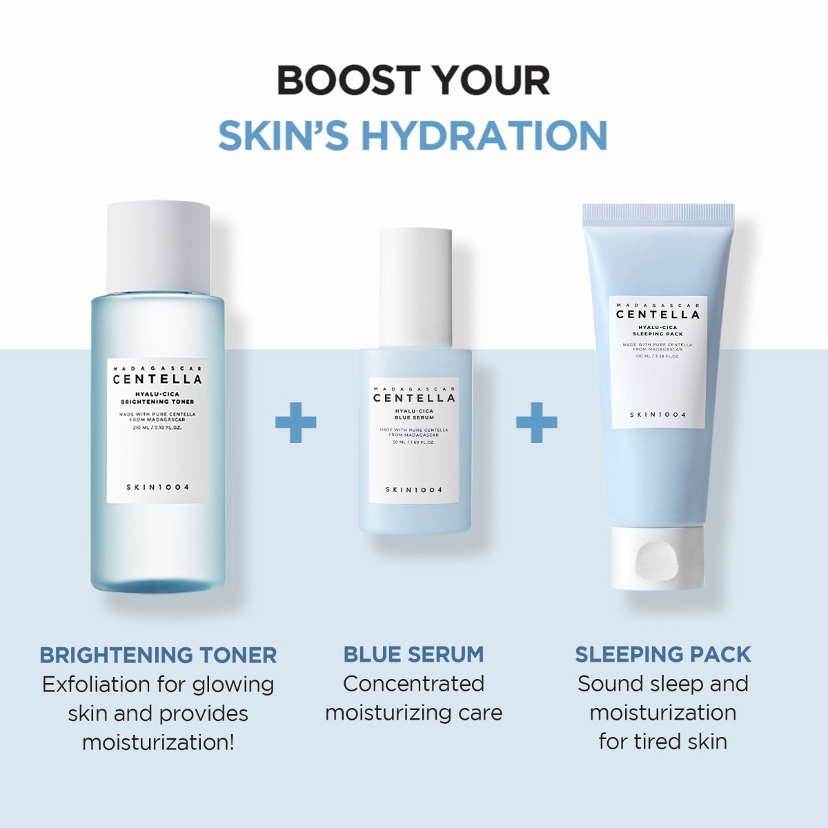 Lakinza K-beauty SKIN1004 Madagascar Centella Hyalu-Cica Sleeping Pack moisturizer in a jar with a smooth, hydrating gel texture.