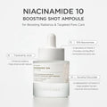 Lakinza K-beauty SKIN1004 Madagascar Centella Niacinamide 10 Boosting Shot Ampoule 30ml bottle with dropper for skincare.
