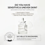Lakinza K-beauty SKIN1004 Madagascar Centella Niacinamide 10 Boosting Shot Ampoule 30ml, clear glass bottle with dropper.