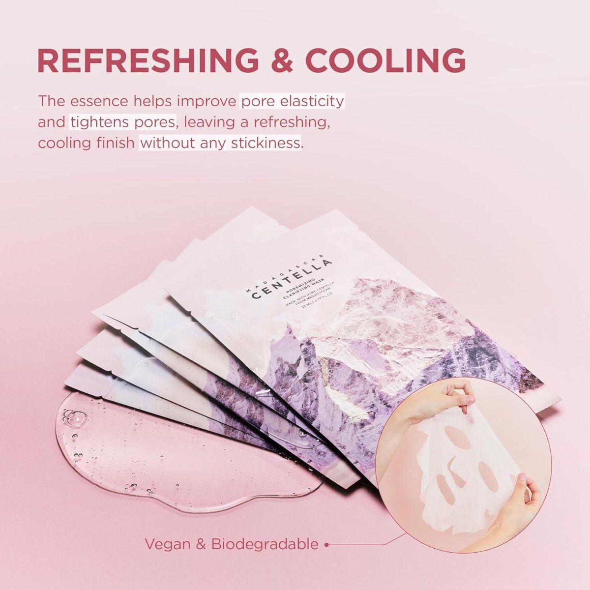 Lakinza K-beauty SKIN1004 Madagascar Centella Poremizing Clarifying Mask 23ml in a tube with label showing product details