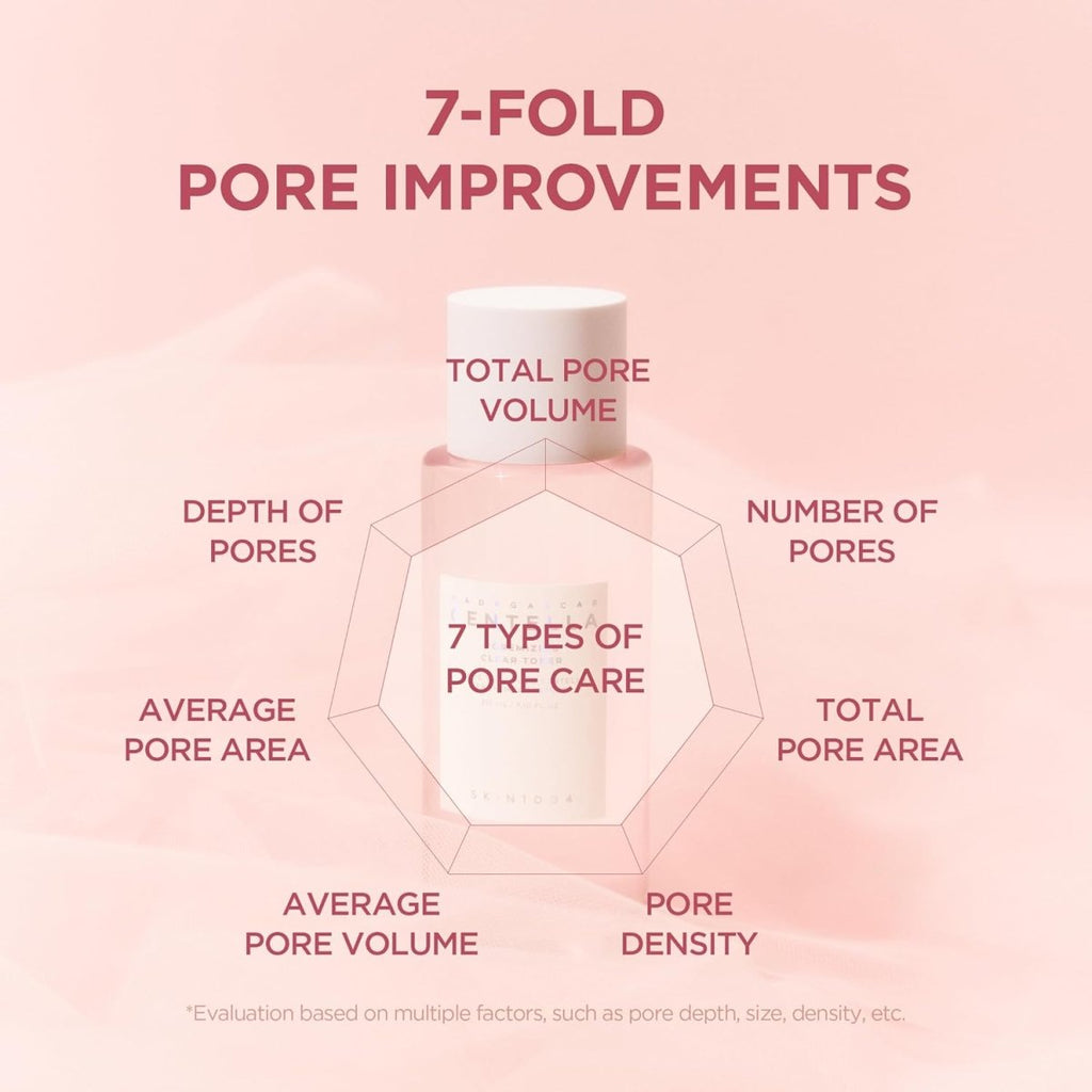 SKIN1004 Madagascar Centella Pore-Refining Clear Toner in 210ml bottle, natural skincare product for pore care and soothing.