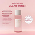 Lakinza K-beauty SKIN1004 Madagascar Centella Pore-Refining Clear Toner 210ml, bottle with label and clear liquid inside.