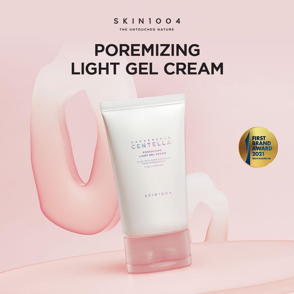Lakinza K-beauty SKIN1004 Madagascar Centella Pore-Refining Light Gel Cream 75ml jar with a minimalist label