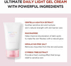Lakinza K-beauty SKIN1004 Madagascar Centella Pore-Refining Light Gel Cream 75ml jar with green and white packaging