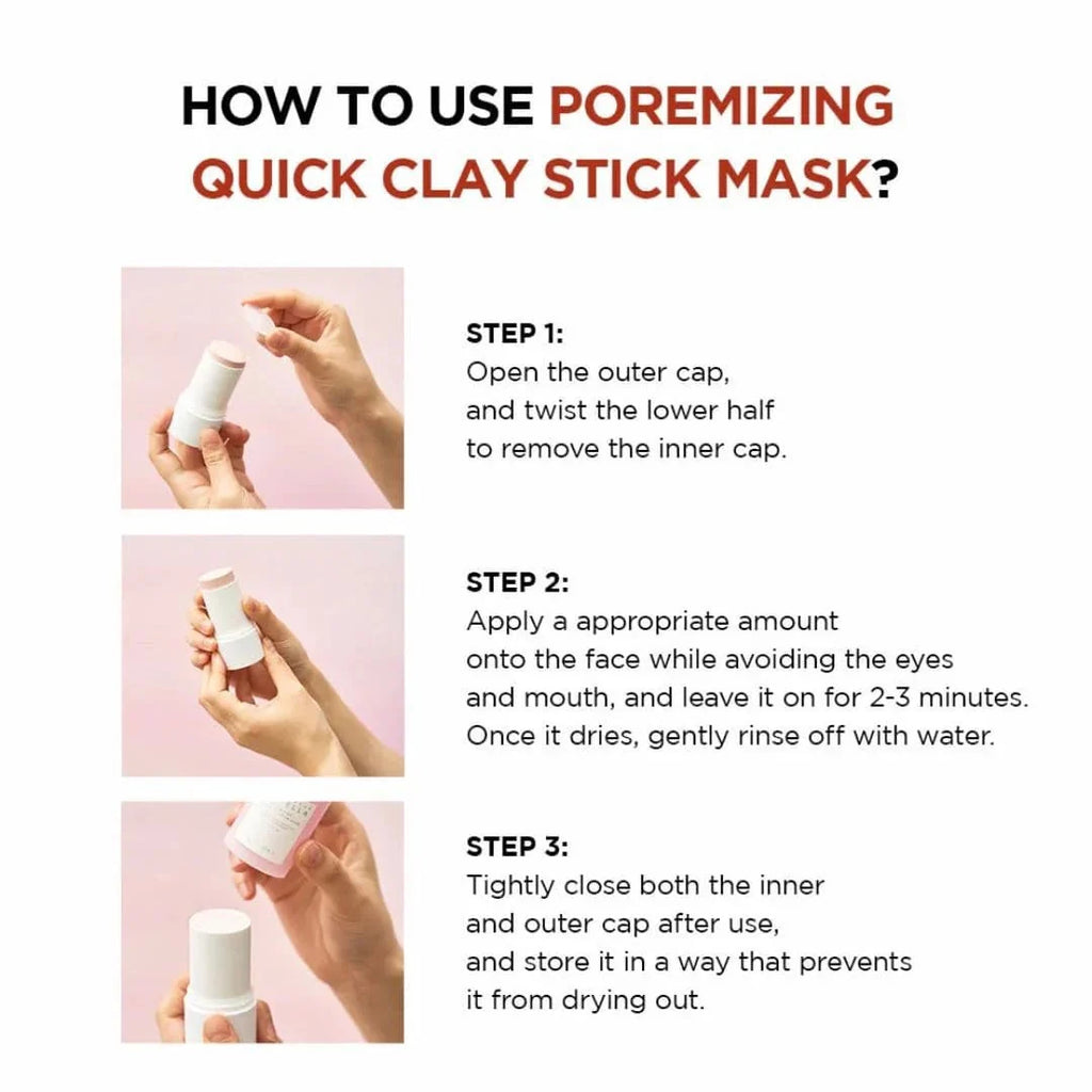 SKIN1004 Madagascar Centella Pore-Reducing Quick Clay Stick Mask by Lakinza K-beauty, 27g, with a sleek clay mask stick in hand.