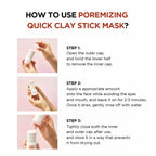 SKIN1004 Madagascar Centella Pore-Reducing Quick Clay Stick Mask by Lakinza K-beauty, 27g, with a sleek clay mask stick in hand.