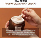 Lakinza K-beauty SKIN1004 Madagascar Centella Probio-Cica Enrich Cream 50ml jar with green label and white lid.