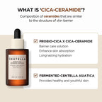 Lakinza SKIN1004 Madagascar Centella Probio-Cica Intensive Ampoule in a glass dropper bottle, Korean skincare product.