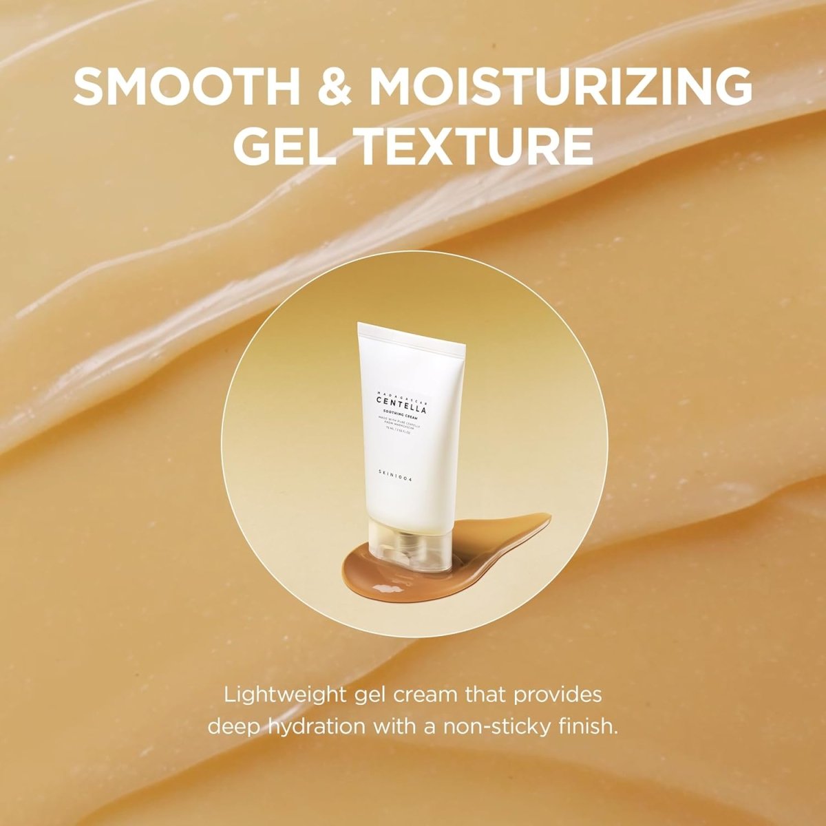 Lakinza K-beauty SKIN1004 Madagascar Centella Soothing Cream 75ml jar with green and white packaging and product label.