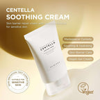 Lakinza K-beauty SKIN1004 Madagascar Centella Soothing Cream 75ml jar with a white lid and label, displayed on a neutral background.