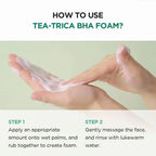 Lakinza K-beauty SKIN1004 Madagascar Centella Tea-Trica BHA Foam cleanser in 125ml bottle with pump for gentle skin cleansing.