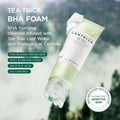 Lakinza K-beauty SKIN1004 Madagascar Centella Tea-Trica BHA Foam cleanser in 125ml bottle, gentle skincare for clear, refreshed skin.