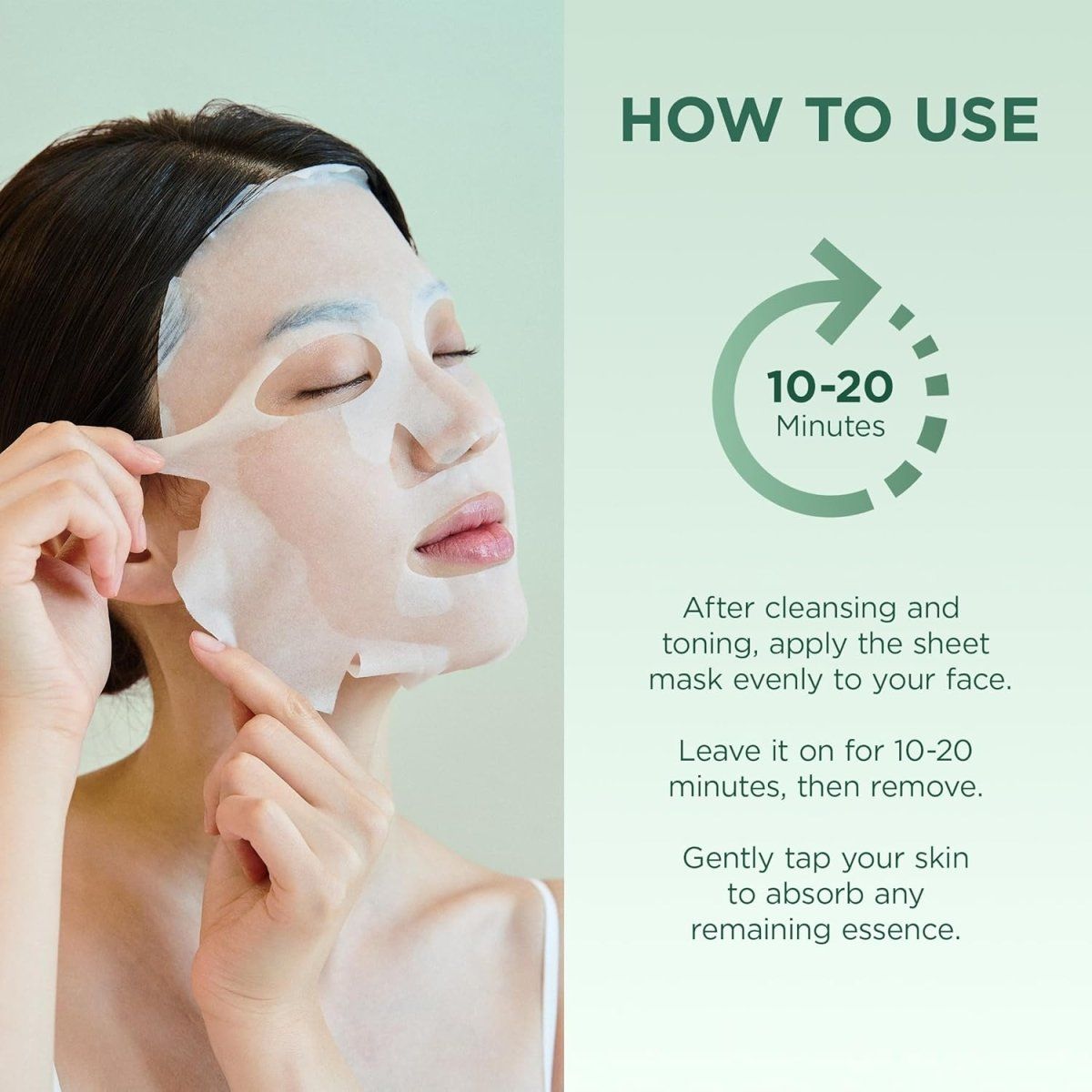 Lakinza K-beauty SKIN1004 Madagascar Centella Tea-Trica Relaxing Mask, 24ml, set of 5 masks, soothing skincare product