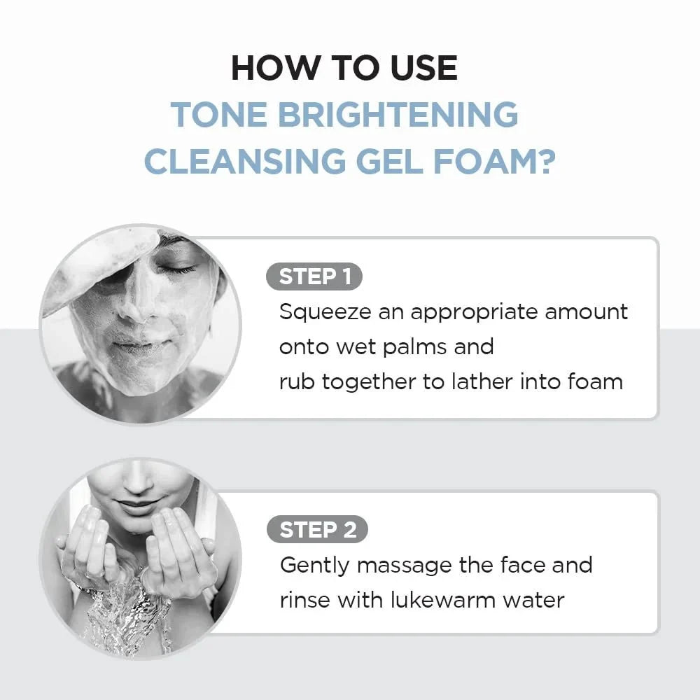SKIN1004 Madagascar Centella Brightening Cleansing Gel Foam, gentle cleanser with centella for clear, radiant skin, by Lakinza K-beauty