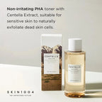 Lakinza SKIN1004 Madagascar Centella Toning Toner in a 210ml bottle, featuring a clear liquid with a minimalist label, suitable for Korean skincare.