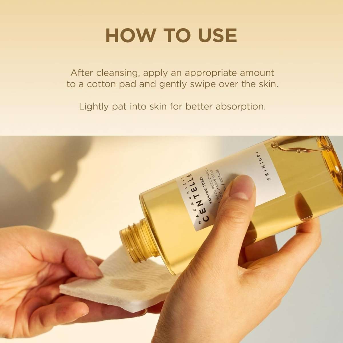 Lakinza K-beauty SKIN1004 Madagascar Centella Toning Toner 210ml bottle with label on a white background