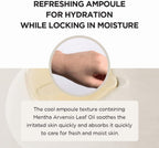Lakinza K-beauty SKIN1004 Madagascar Centella Watergel Sheet Ampoule Mask 25ml laid out on a white surface.