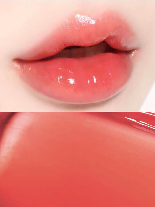 Lakinza WAKEMAKE Dewy Gel Glow Tint 3g lip makeup tube with vibrant, glossy finish and clear packaging showing the product inside.